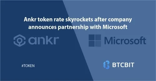 Ankr token rate skyrockets after company announces partnership with Microsoft